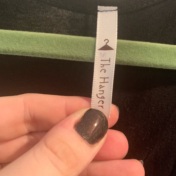 THE HANGER Tan and Black Large Chevron Maxi Dress - Picture 3 of 4